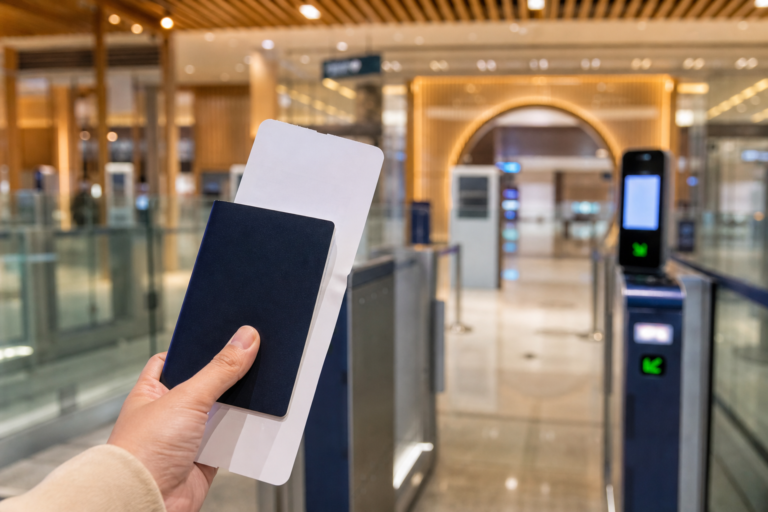 A passport and Chinese travel visa