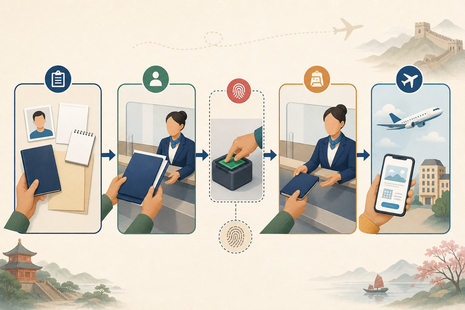 Step-by-step China tourist visa application process.