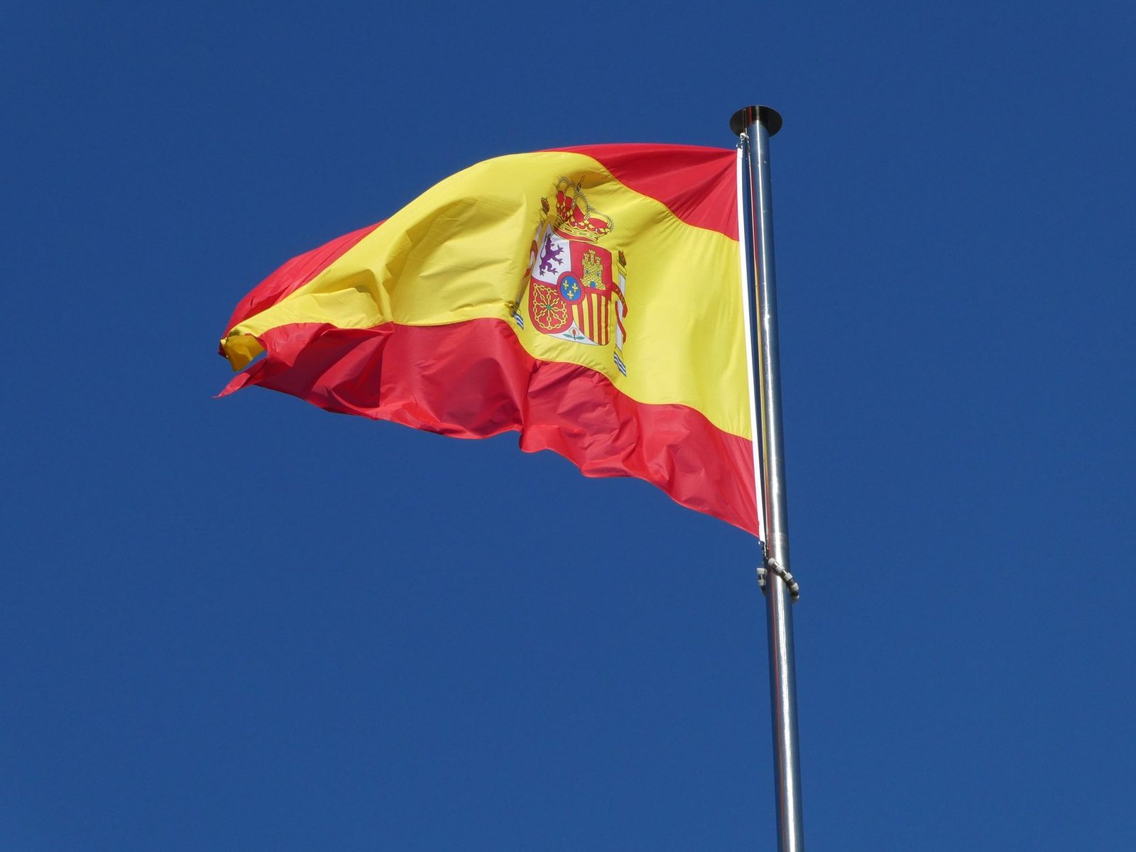 Spanish passport with travel essentials for China.