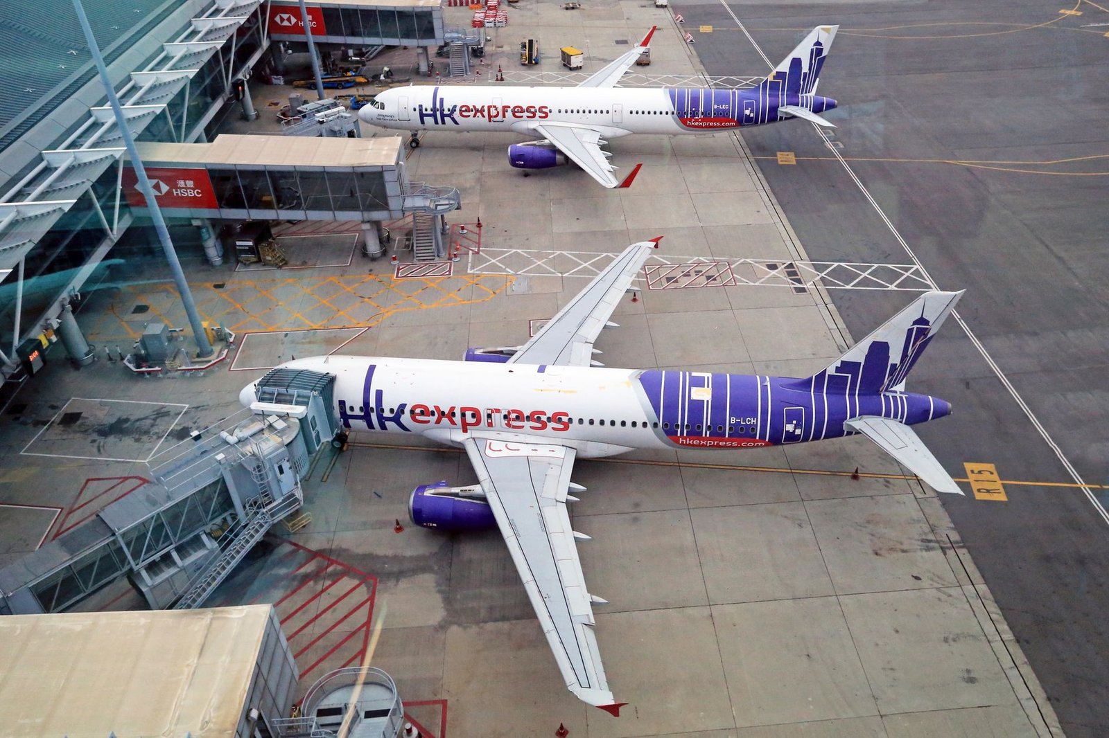 Terminal at Hong Kong International Airport.