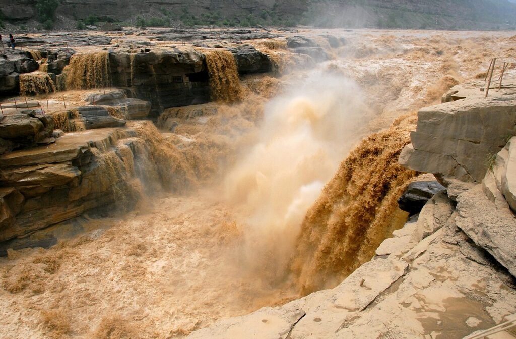 Hukou Waterfall on the Yellow River in China