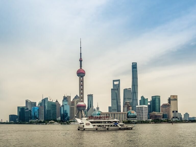 Oriental Pearl Tower on the Shanghai skyline