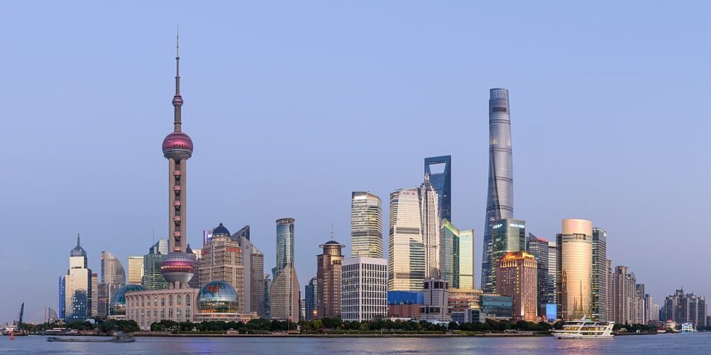 Panoramic skyline of Shanghai