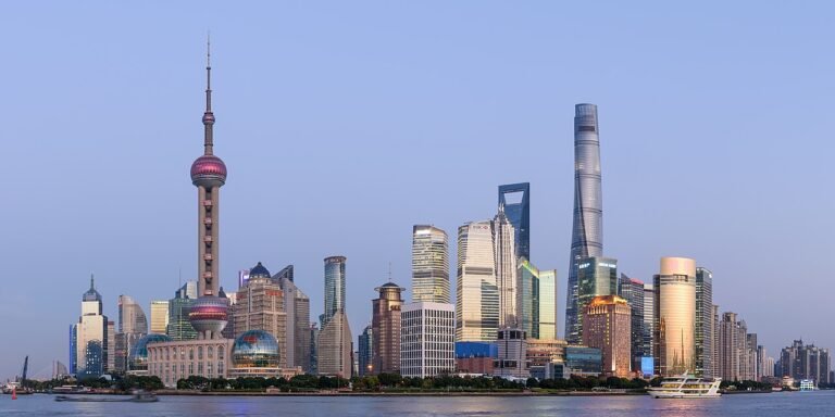 Panoramic skyline of Shanghai