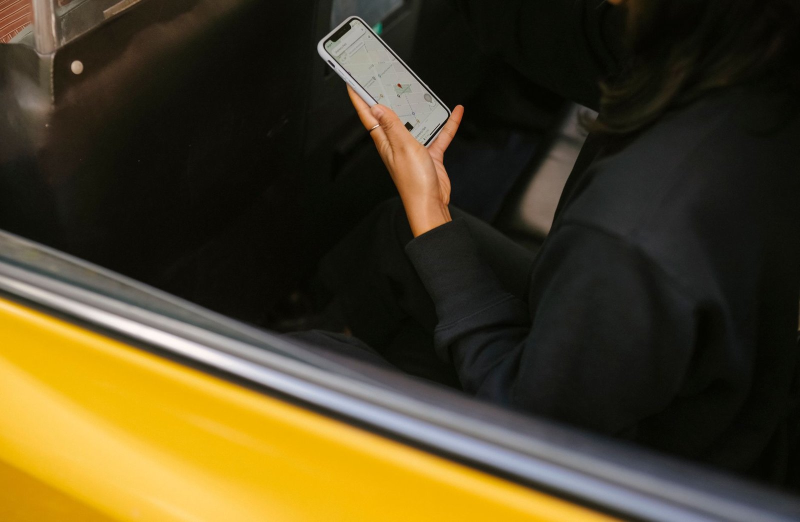 Traveler using a smartphone while visiting China.