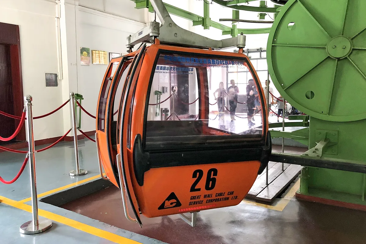 Gondola on the Mutianyu Great Wall cable-car route