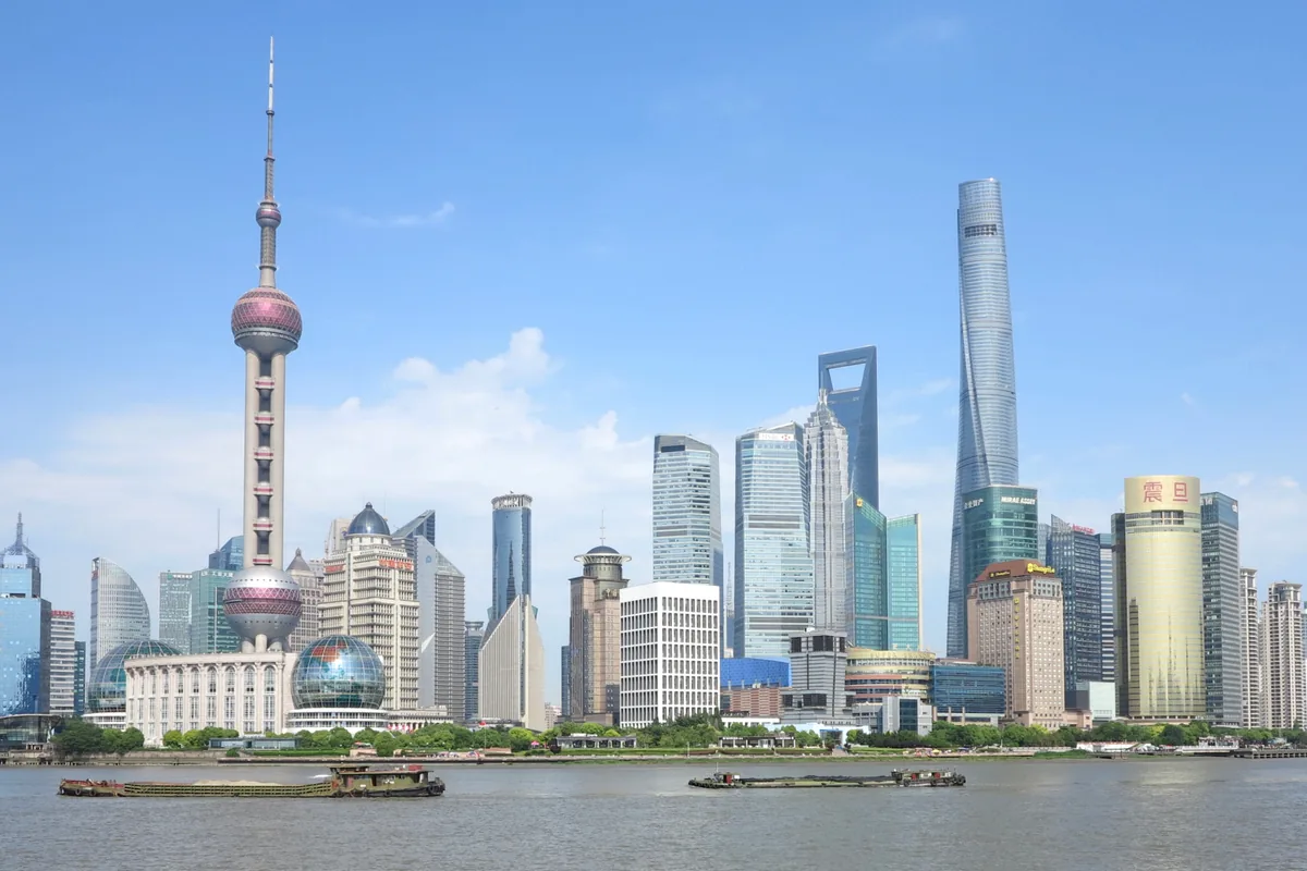 Shanghai skyline viewed from the Bund