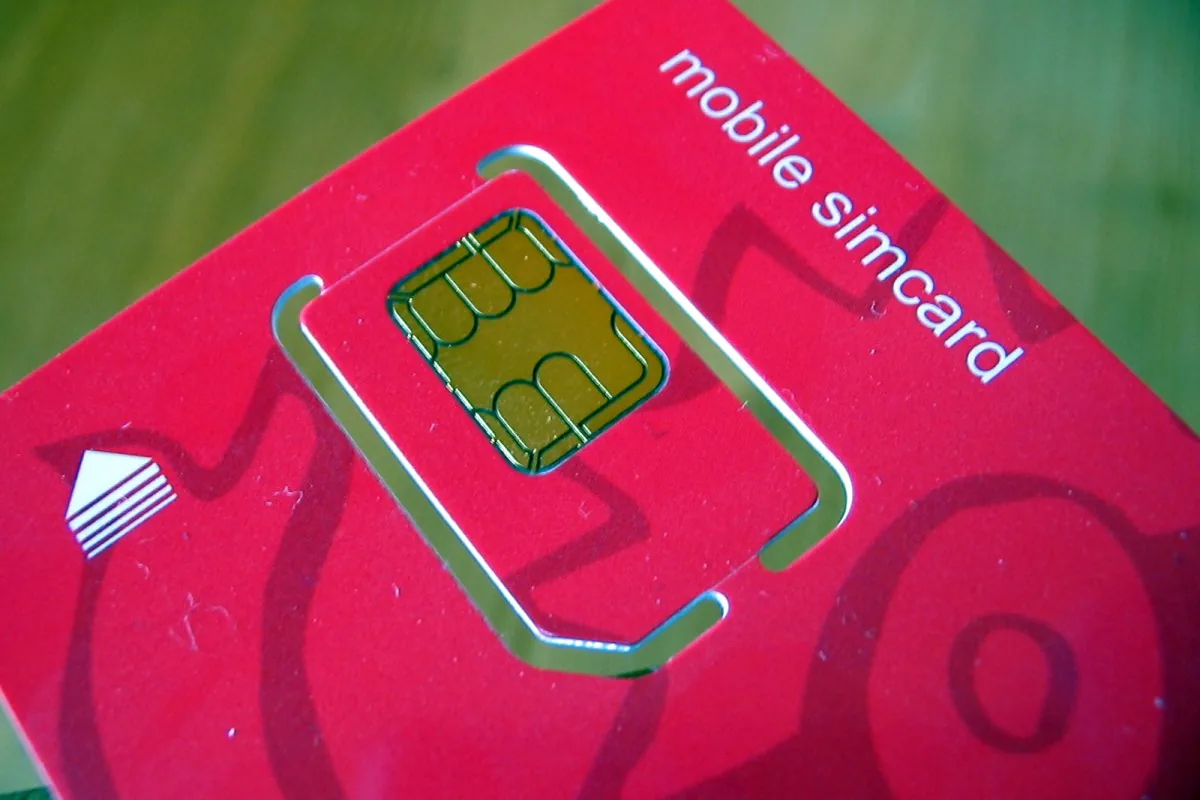 Physical mobile SIM card