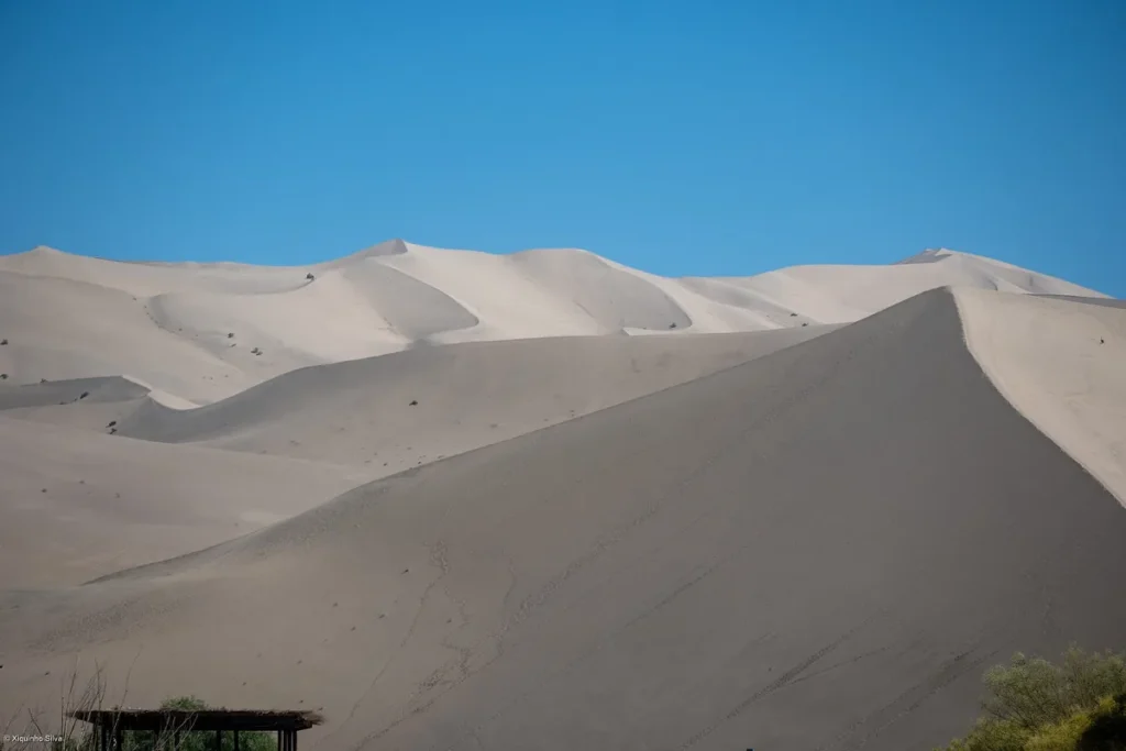 Singing Sand Dunes near Dunhuang in north-west China