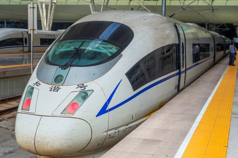 CRH380B high-speed train at Shanghai Hongqiao station