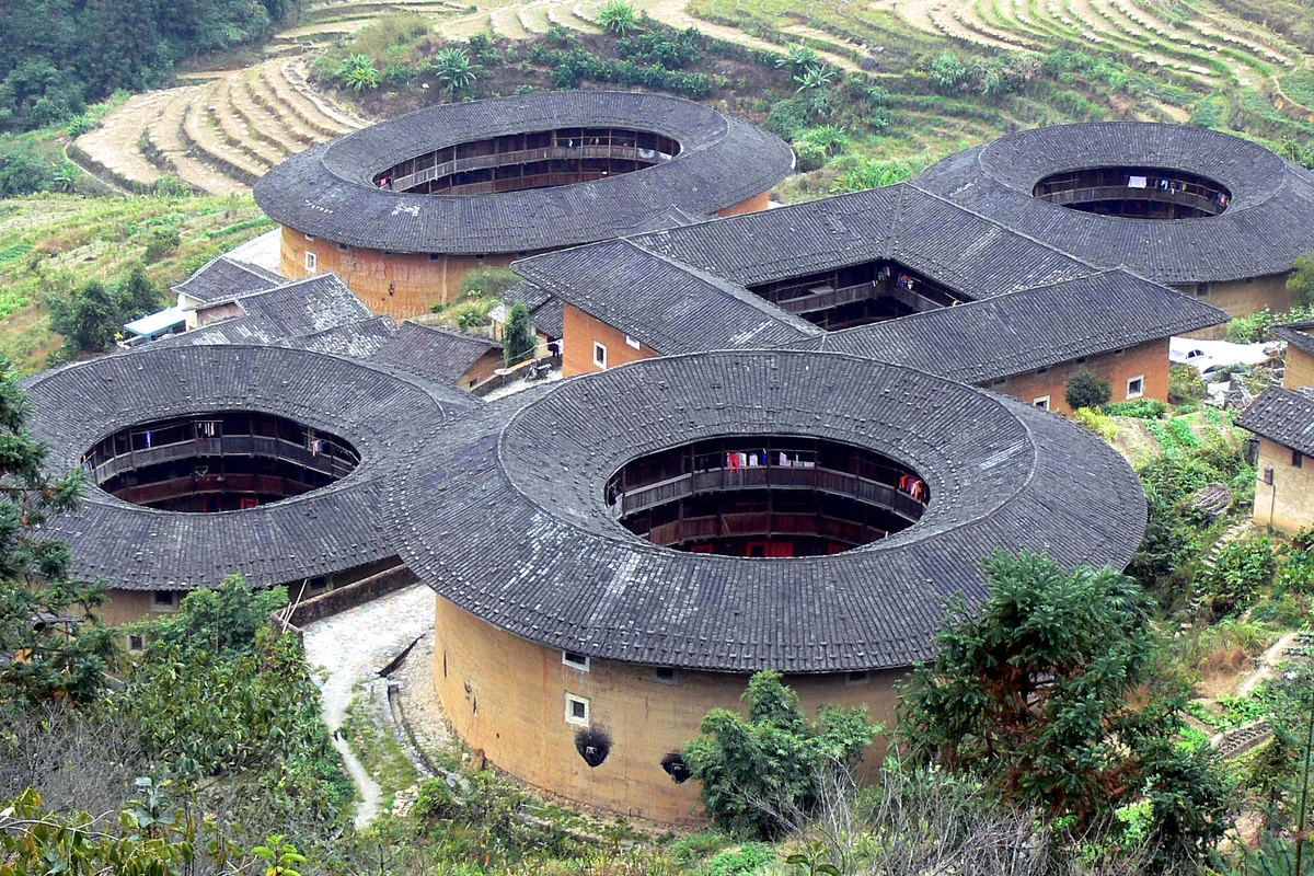 Tianluokeng tulou cluster in the mountains of Fujian