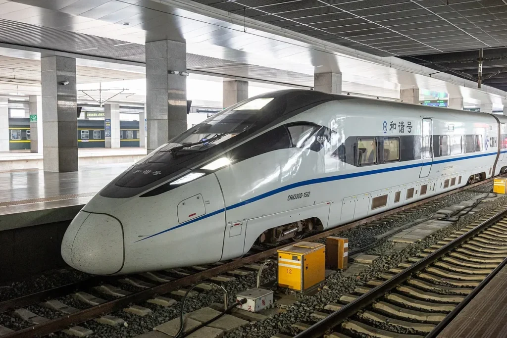 High-speed train at Shanghai Railway Station